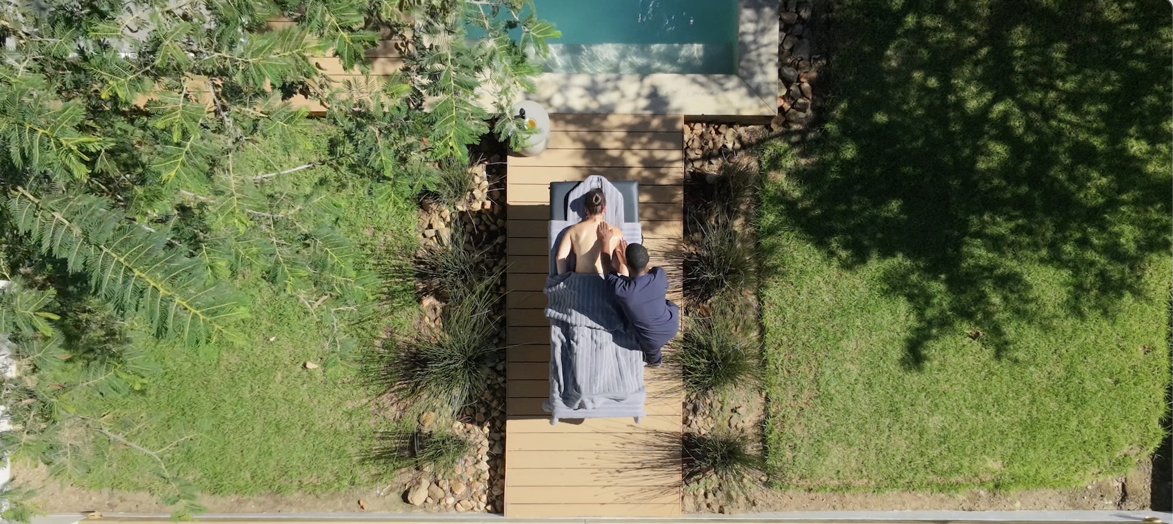 In-villa massage at Lucky Crane Villas